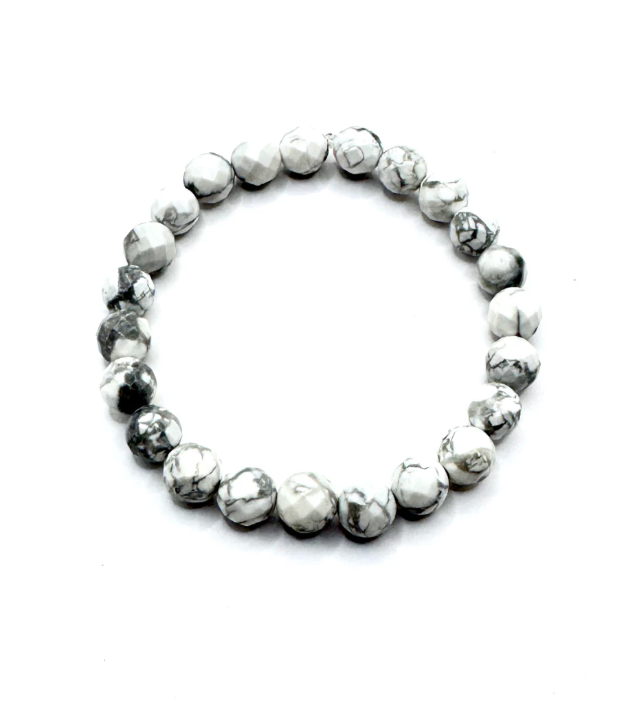 Howlite Bracelet (Faceted)