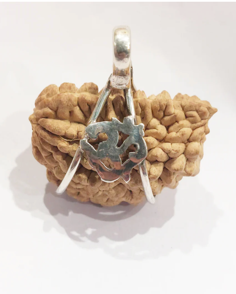 Ek Mukhi (South Indian) With .925 Silver Om Pendant