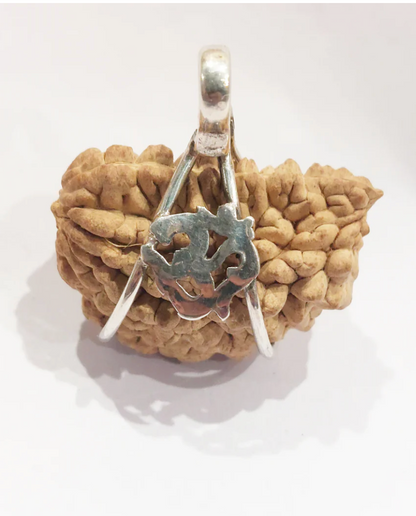 Ek Mukhi (South Indian) With .925 Silver Om Pendant